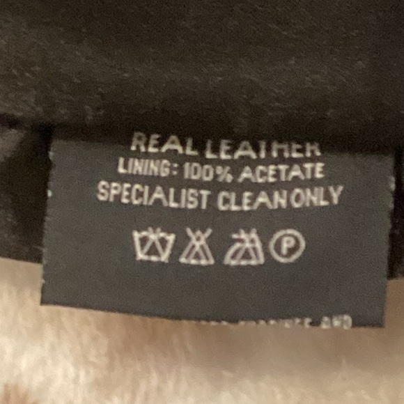 Hudson Outerwear Black Leather Motorcycle Pants, Size 6 - Picture 11 of 11